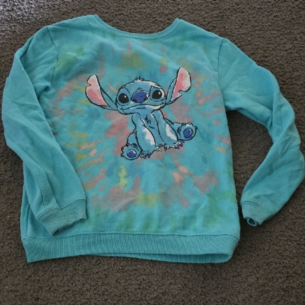 Disney Blue Stitch Sweatshirt Casual Loungewear